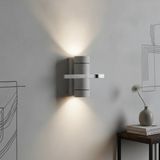 Artdelight Wandlamp Double 16 x 8,5 cm wit