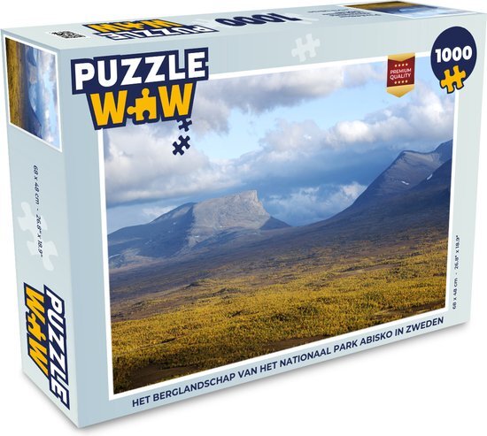 MuchoWow Puzzel Het berglandschap van het Nationaal park Abisko in Zweden - Legpuzzel - Puzzel 1000 stukjes volwassenen