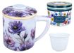 CARMANI Porte-gobelet avec filtre et couvercle - L. Lozano, Lady's Floral Symphony