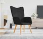 Maison Exclusive fauteuil, noir, rembourré