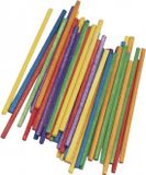 Rayher hobby materialen Bâtonnets de bricolage colorés de 10 x 0,4 cm - 300x pièces - Bois