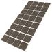 Adsamm® 32 x Zelfklevende Viltglijders Bruin 25x25 mm Vierkant