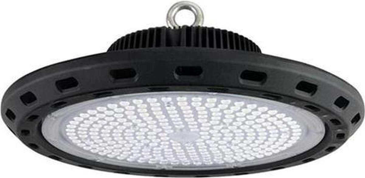 Qualu LED UFO High Bay 150W - Magazijnverlichting - Waterdicht IP65 - Helder/Koud Wit 6400K - Aluminium