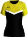 Jako Iconic T-Shirt Dames - Zachtgeel / Zwart | Maat: 40