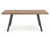 Table de salle à manger contemporaine aspect bois et acier