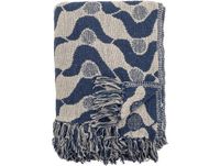 Bloomingville Plaid Santena 130x160 cm Bleu