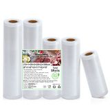 KitchenBoss 5 Rollen Vacuümzakken 15/20/28 x 300 cm, BPA-vrije Vacuümfolie voor Levensmiddelen, Perfect voor Sous-Vide en Vacuümmachine