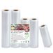 KitchenBoss 5 Rollen Vacuümzakken 15/20/28 x 300 cm, BPA-vrije Vacuümfolie voor Levensmiddelen, Perfect voor Sous-Vide en Vacuümmachine