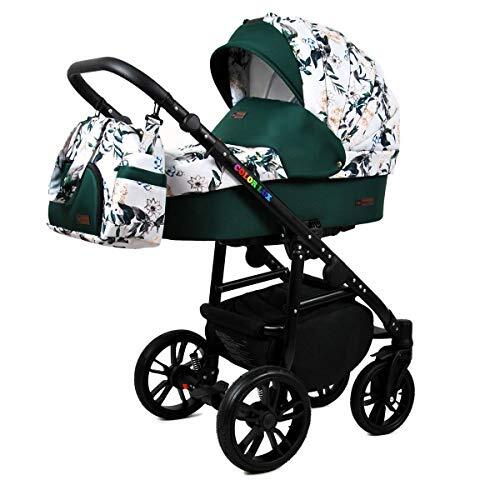 Lux4Kids Kinderwagen 3 in 1 complete set met autostoeltje Isofix babybad babydrager Buggy Colorlux Black van ChillyKids Lilac 3in1 (inclusief autostoeltje)