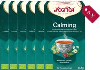 Yogi Tea Calming - Biologische Kruidenthee met Kamille, Pepermunt en Zoethout voor Rust en Ontspanning - Tray van 6 Stuks