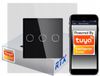 Tuya RTX Zigbee Touch Interrupteur Noir 3 Circuits