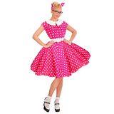 W WIDMANN MILANO Rock-'n-roll fashion jurk roze 50s