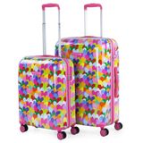 AGATHA RUIZ DE LA PRADA - Koffer Set - Reiskoffer set. Kofferset voor Elke Reis Handbagage & Trolley Koffers met Wielen - Ultiem Reisgemak, Fuchsia