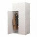 Rebiko Geometric Armoire Modulaire Pour Vêtements Garderoba Organizer Blanche, Grande Et Spacieuse