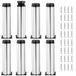Set de 8 pieds de meuble réglables en acier inoxydable de 20 cm