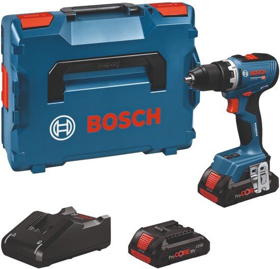 Bosch Professional Bosch GSR 18V-65 Professional accuboormachine 18 V 63 Nm ( 06019N3206 ) Brushless + 2x ProCORE-accu 4,0 Ah + oplader + L-Boxx