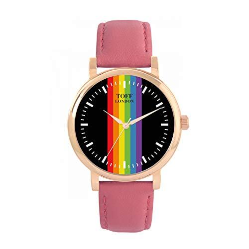 Toff London Pride Linear black batons horloge