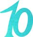 Petra's knutsel-News strooidecoratie, Fliz, turquoise, 18 x 12 x 3 cm, 25 stuks