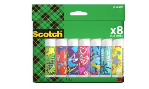 Scotch - Transparante lijmstift, verpakking van 8