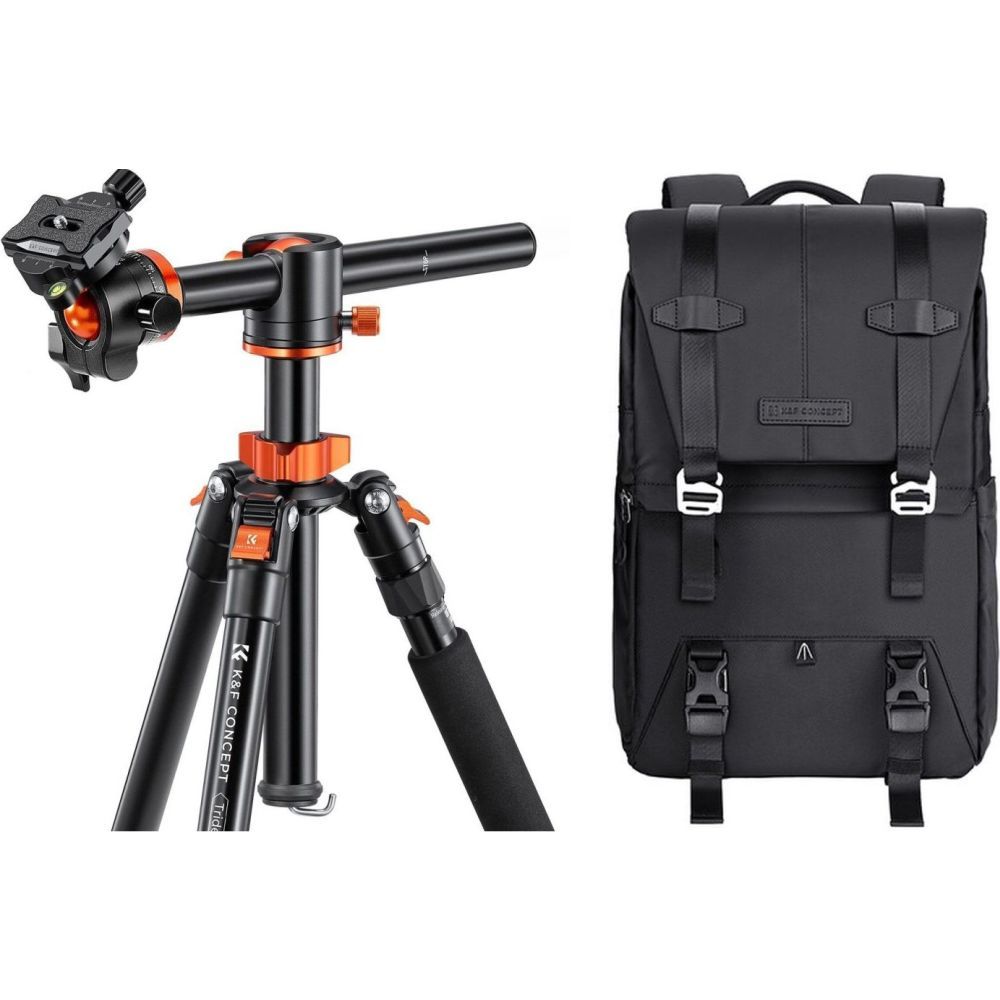 K&F Concept Trident-T Tripod & Concept Beta 20L Backpack Combo - Black