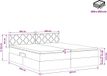 vidaXL Opbergbed met hoofdeinde 2-persoons Donkerblauw