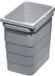 Sotech Ninka eins2vier Afvalbak 5,5 L grijs aluminium