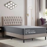Empyrean Kingsize hoeslaken, ultrazacht microvezel 110 g/m² hoeslaken met diepe hoeken, vochtafvoerend voor 14 tot 16 inch, krimp- en vervagingsbestendig, hoekbanden, antracietgrijs