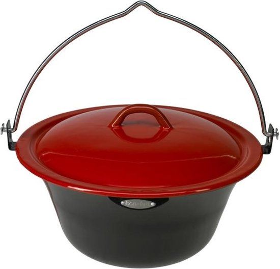 Bon-fire Kookpan - 6 l - Zwart - Incl. deksel