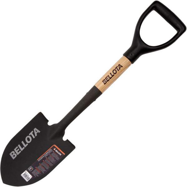 Bellota 5526 Strandschep Staal Zwart, Hout