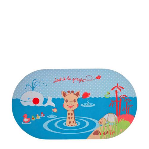 Sophie de Giraf Badmat met Temperatuurindicator - Blauw