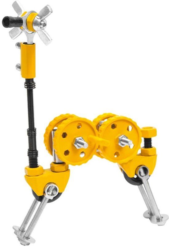 The offbits Bouwpakket Animal Kit Giraffebit 62-delig Geel