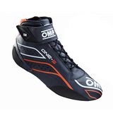 Omp IC/82224939 leren laarzen blauw marine/oranje, 39