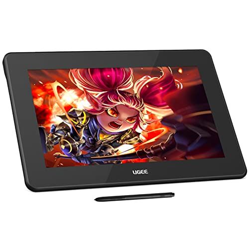 Ugee U1600 Grafische Tablet met 15,4 Inch IPS FHD scherm, 8192-Level Pen - Android/Windows/Mac/Linux