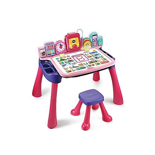 VTech Interactief bureau, kunststof, roze