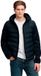 Superdry - Hybride gebreide jas met capuchon - Heren - Gewatteerde jassen - M - Polyester - Waterdicht - Eclipse Navy