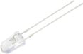 Tru Components Bedrade LED Groen Rond 5 mm 2180 mcd 30 ° 1 mA 2.8 V