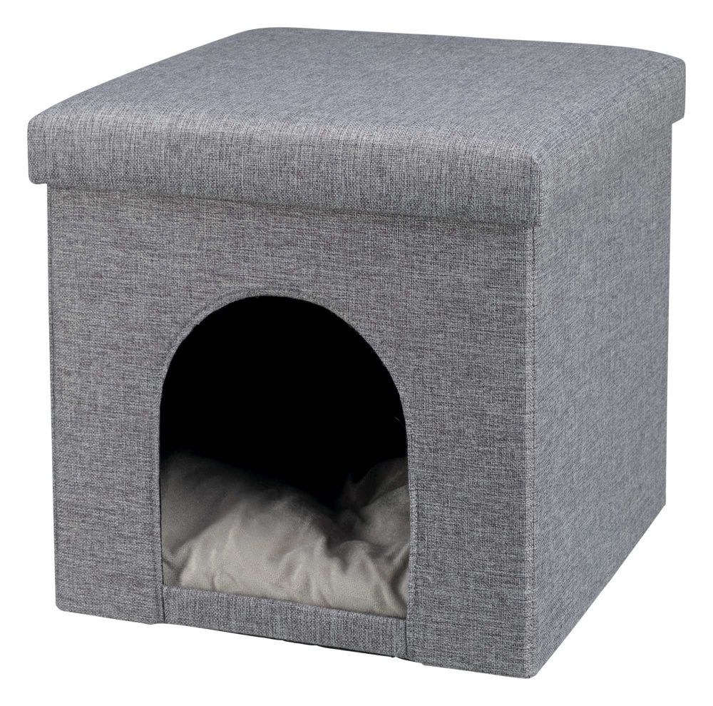 Brekz Trixie Relax-Iglo Alois - Kattenhuis - Grijs - Polyester - 38 x 40 x 38 cm