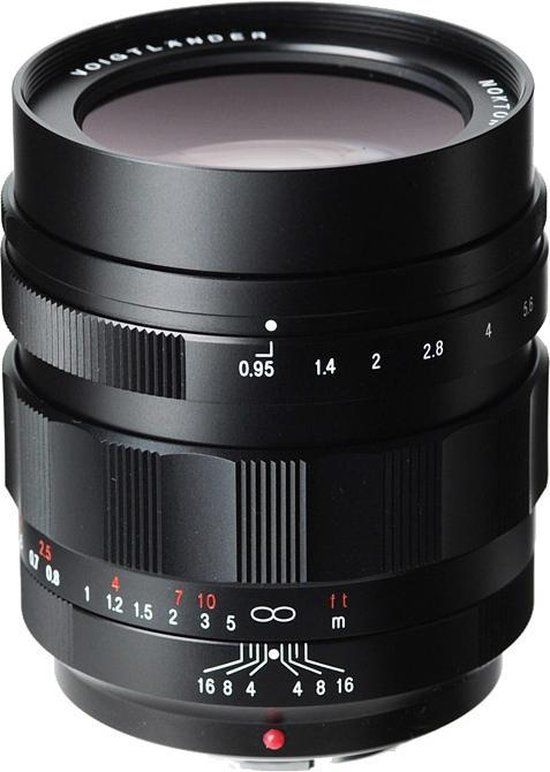 Voigtlander Voigtländer Nokton 42.5mm F0.95 - Micro Four Thirds (MFT) - Zwart