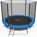 Funfit Trampoline - blauw - 312 cm - met net en ladder - tot 120 KG