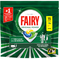 Fairy Original Power All in One Lemon Vaatwascapsules - 15 stuks