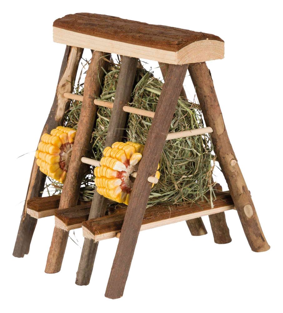 TRIXIE Hay Manger with Hay - Wood