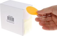Rillprint ronde etiketten | diameter 50 mm | rol van 500 stuks | fluo oranje