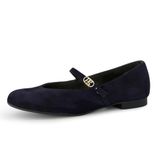 Paul Green Ballerina met riempjes donkerblauw