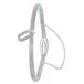 Lucardi Dames Armband mesh letter U met kristal - Staal - Zilverkleurig