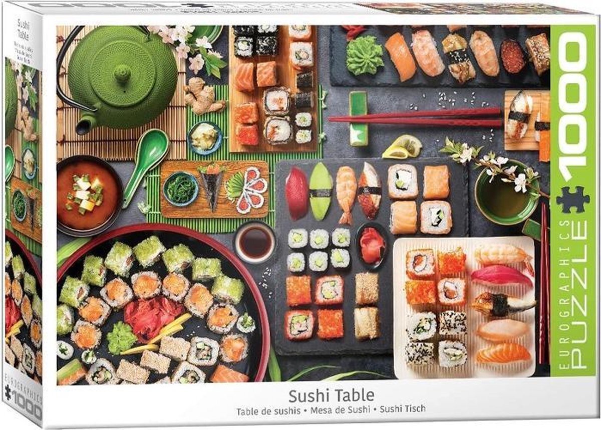 Eurographics Puzzel: Sushi Table - 1000 Stukjes