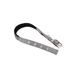 Ferplast Kleine Hondenhalsband Verstelbare Gevoerde Nylon Hondenhalsband Metalen Gesp, Nekomvang 23-31 cm, Grijs