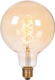 Lucide G125 - Filament lamp - Ø 12,5 cm - LED 3 StepDim (Memory) - E27 - 1x4,9W 2200K - Amber