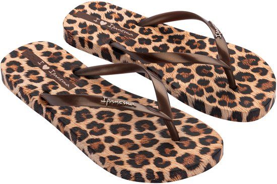 Ipanema Animal Print Dames Slippers - Beige