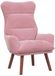 vidaXL Fauteuil Rose Velours 69 x 74 x 93 cm
