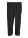 Next - Heren - Getextureerde smokingbroek met getailleerde pasvorm en tapedetail - Zwart